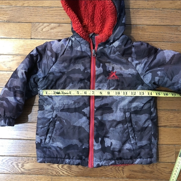 Lot of 2 Toddler Boys Jackets Faded Glory Fleece Reversible ZeroXposur Hooded 4T - Picture 6 of 11